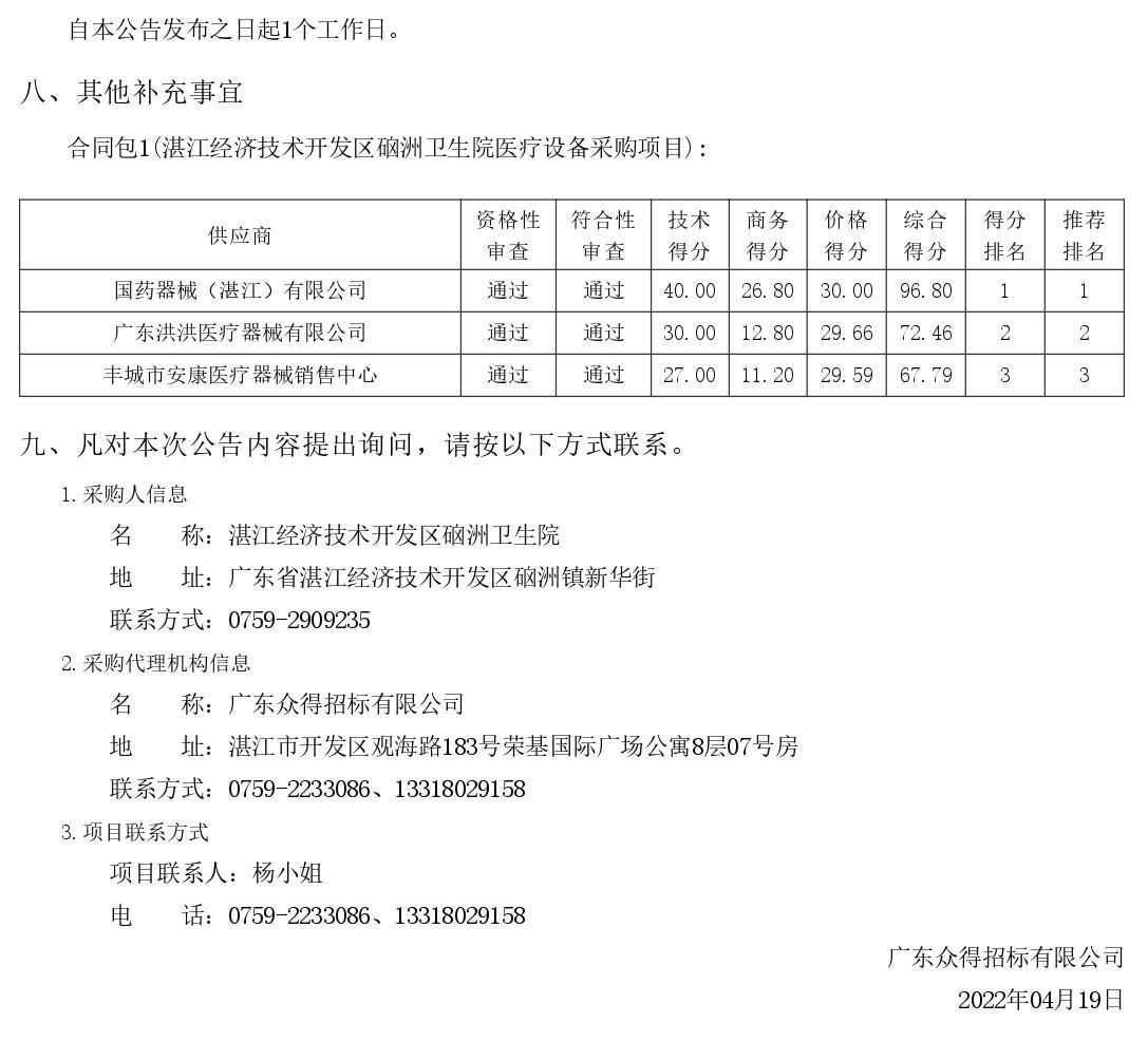 湛江經(jīng)濟(jì)技術(shù)開發(fā)區(qū)硇洲衛(wèi)生院醫(yī)療設(shè)備采購(gòu)項(xiàng)目【項(xiàng)目編號(hào)：ZDZJ22-Z66028】結(jié)果公告(圖2)